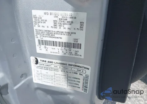 2013 Ford F-150 Xlt from USA, damaged, VIN 1FTEW1CM0DKE86750